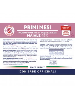 Primi mesi Maiale 3kg