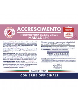 Accrescimento Maiale 3kg