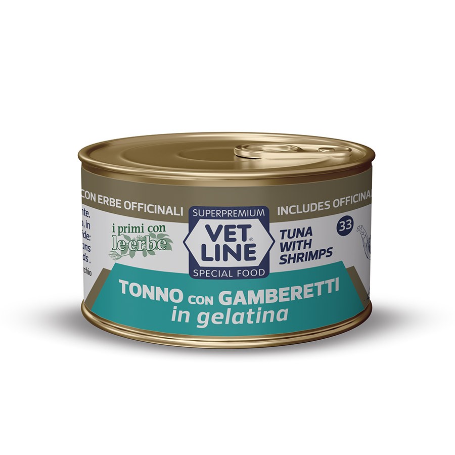 TONNO CON GAMBERETTI  IN GELATINA  (24 Pezzi x 70gr)